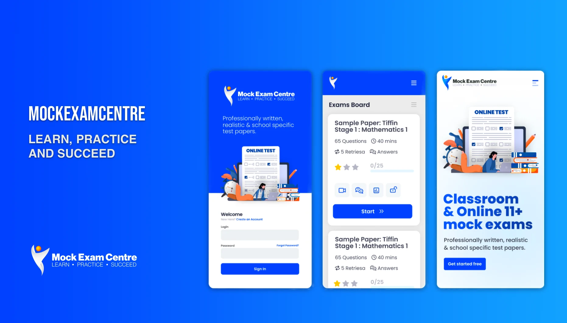 Mock Exam Centre — education assessment platform