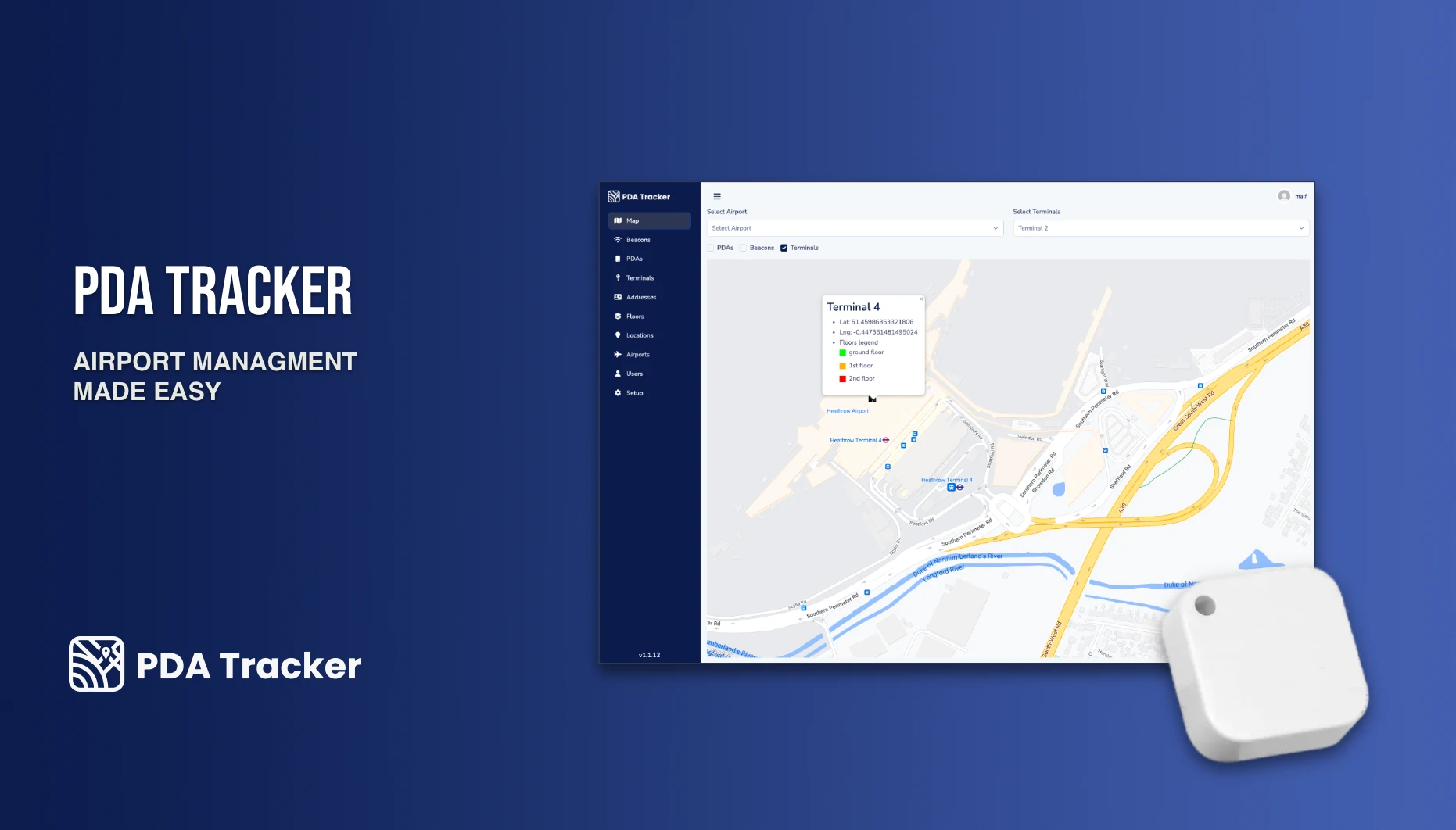 PDA-Tracker — Airport Management project by Visian Systems